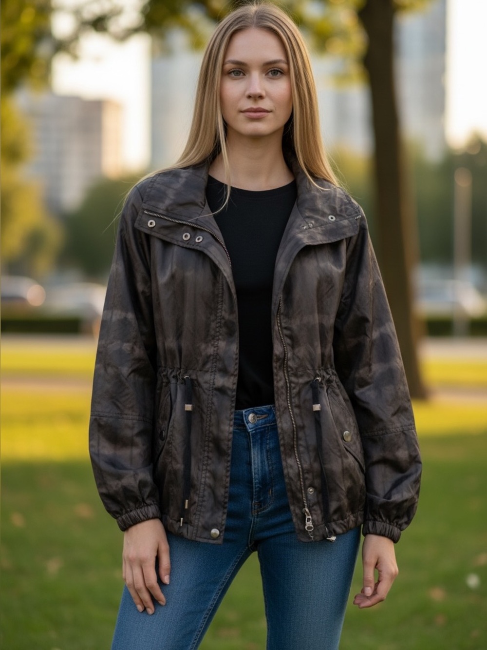 Zenergy by Chico’s Windbreaker Jacket